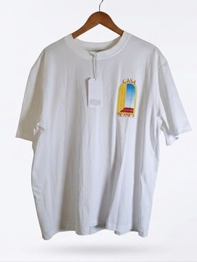 NWT Casablanca Paris White Avenida Arch Logo Graphic T-Shirt Men’s Size XL